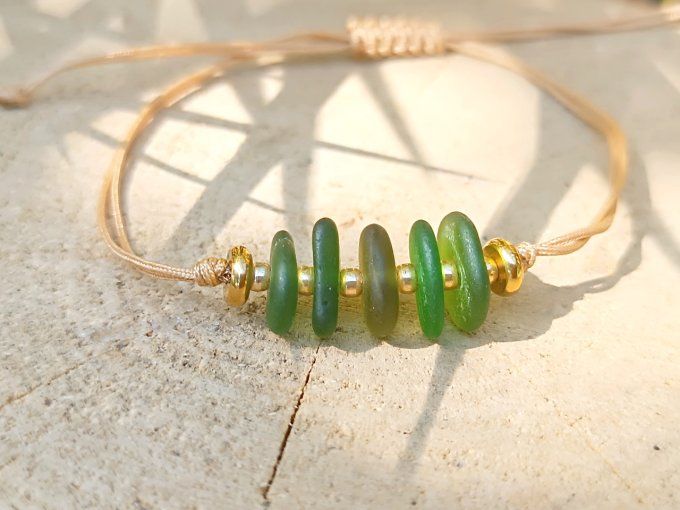 Sea glass bracelets