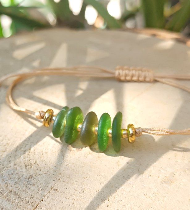 Sea glass bracelets