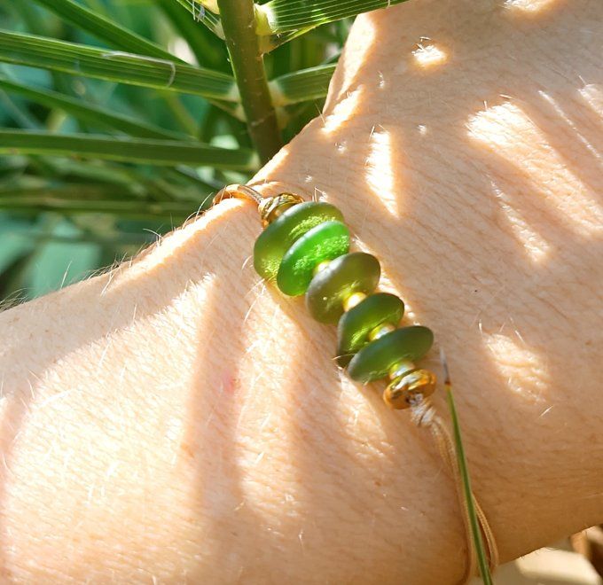 Sea glass bracelets